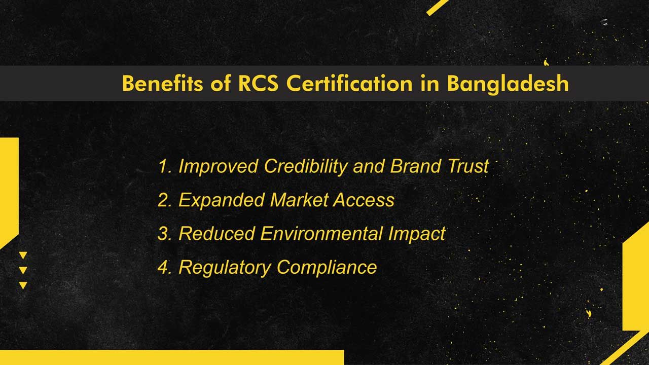 Benefits of RCS Certification in Bangladesh